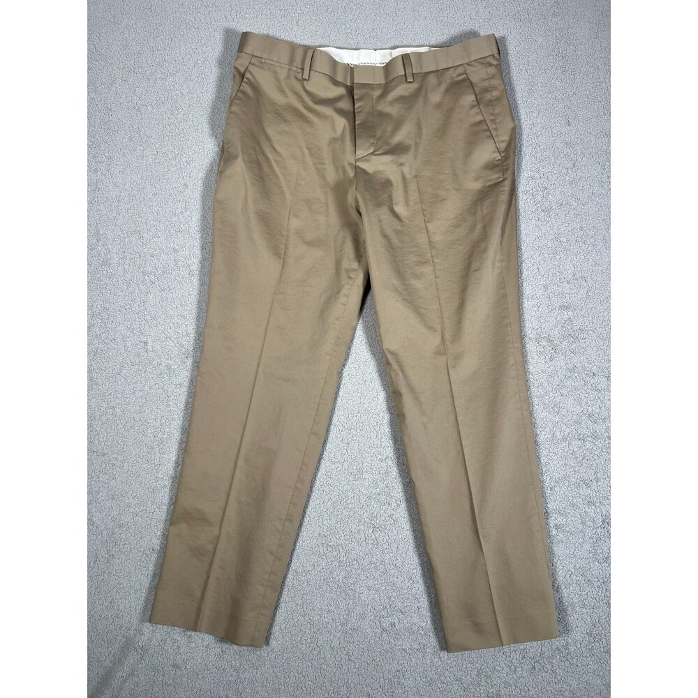 Express Pants Mens 34x30 Beige Photographer Chino Casual Pocket Stretch Straight